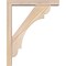 Ekena Millwork Olympic Block Smooth Bracket w/ Offset Brace, Douglas Fir, 3 1/2"W x 16"D x 20"H BKT0402X16X20OLY05SDF - alternate 2